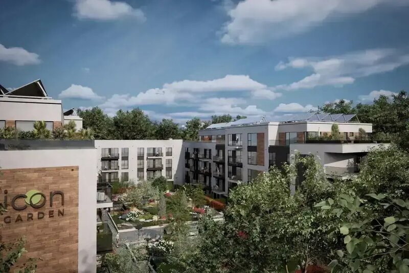 Mosilor Garsoniera cu terasa, gata de mutare - ansamblu nou Icon Garden