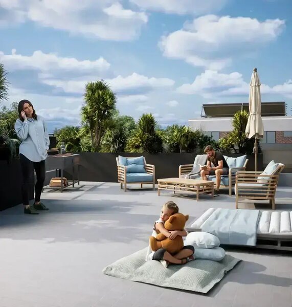 Mosilor Garsoniera cu terasa, gata de mutare - ansamblu nou Icon Garden